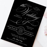 Elegant Classic Calligraphy | Black Tie Wedding Invitation<br><div class="desc">Formal,  Elegant and impressive - Find Collection / Suite below 

*Please contact me if you need any help with design or additional designs / color options</div>