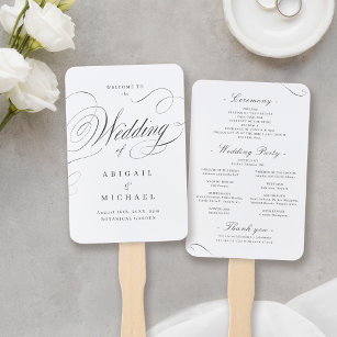 How to Make Elegant Classic Wedding Fan Programs – Simply2moms