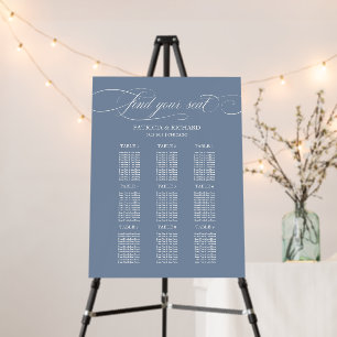  Elegant Classic Calligraphy Wedding Seating Chart Foam Board