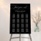  Elegant Classic Calligraphy Wedding Seating Chart