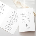 Elegant Classic Catholic Wedding Program<br><div class="desc">Catholic Ceremony Wedding Program. A simple and elegant typography,  suitable for any kind of wedding theme.</div>