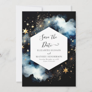 Elegant Classic Celestial Wedding Save The Date