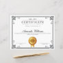 Elegant Classic Certificate of Achievement