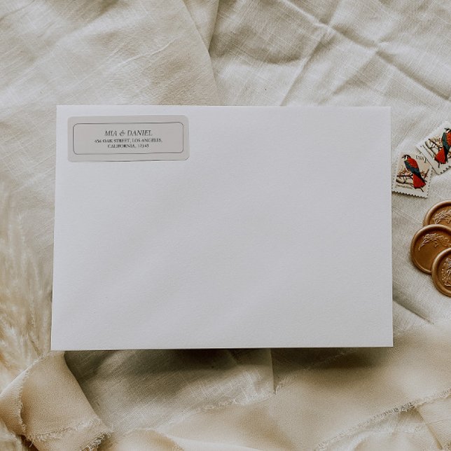 Elegant Classic Chic Gray Return Address Label (Creator Uploaded)