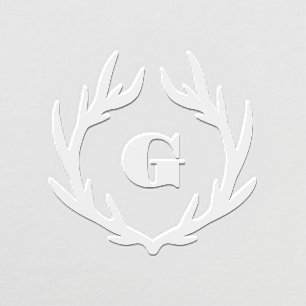 Elegant Classic Circle Frame Monogram Embosser