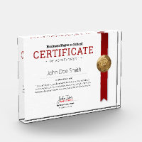 Elegant Classic Diploma Certificate gold foil seal