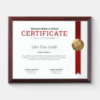 Elegant Classic Diploma Certificate gold foil seal