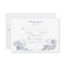 Elegant Classic Dusty Blue French Floral