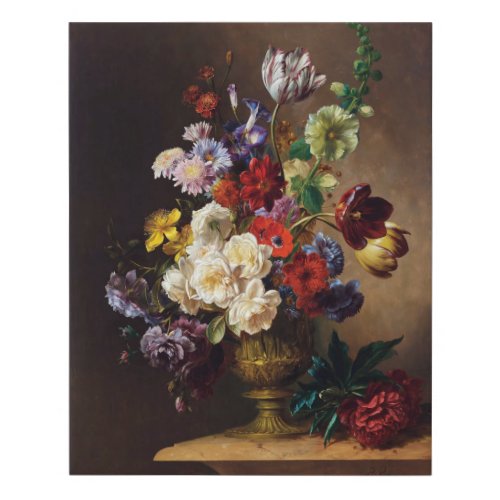 Elegant Classic Dutch Master Still Life Art  Faux Canvas Print