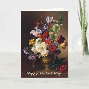 Elegant Classic Dutch Master Still Life Art Holiday Card