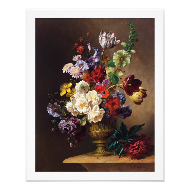 Elegant Classic Dutch Master Still Life Art Photo Print (Front)