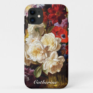 Elegant Classic Dutch Master White Roses Art iPhone 11 Case