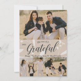 Elegant classic Fall Thanksgiving Customizable Card