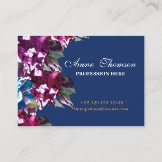 Elegant, Classic Floral Professional Bussines Card