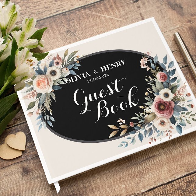 Elegant Classic Floral Rustic Wedding Guest Book 4 (Creator Uploaded)