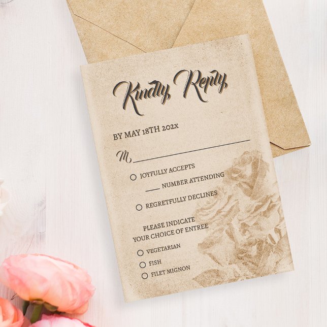 Elegant Classic Floral Rustic Wedding Response 1 (Creator Uploaded)