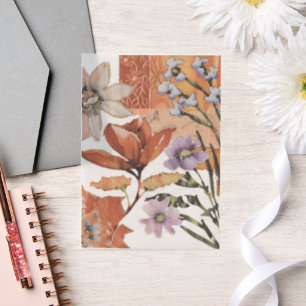 Elegant & Classic Floral Scrapbook Rustic Vellum Invitations