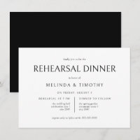 Elegant Classic Formal Wedding Rehearsal Dinner