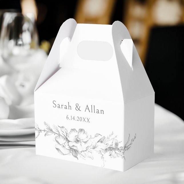 Elegant Classic French Rococo Floral Favor Boxes (Creator Uploaded)