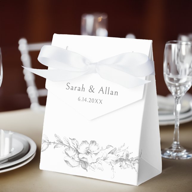 Elegant Classic French Rococo Floral Favor Boxes (Creator Uploaded)