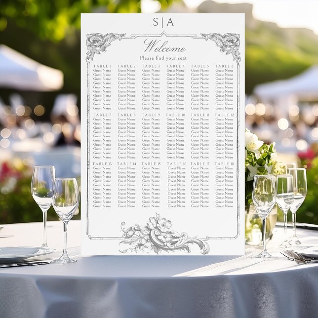 Elegant Classic French Rococo Floral Foam Board (Creator Uploaded)