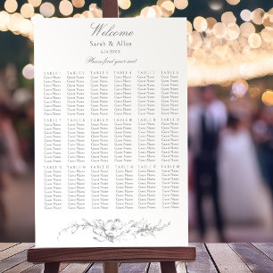 Elegant Classic French Rococo Floral Poster