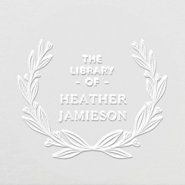 Elegant Classic From The LIbrary Of Custom Book Embosser (Design)