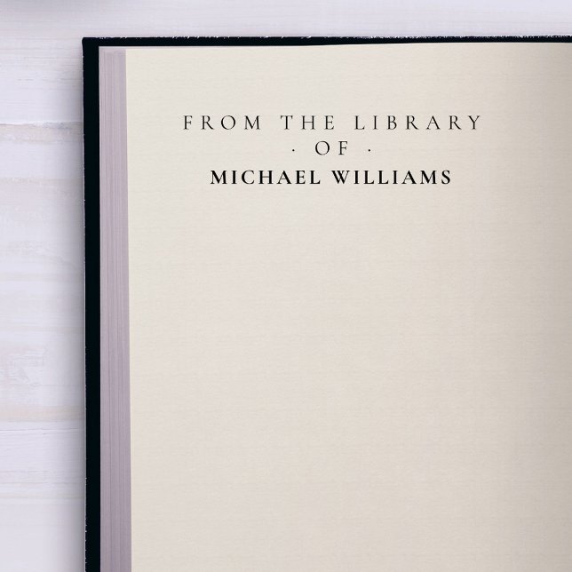 Elegant Classic From The Library Of Custom Name Self-inking Stamp (Creator Uploaded)