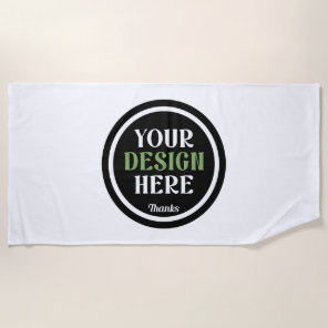 Elegant Classic Gold Foil Corporate Retirement  Beach Towel