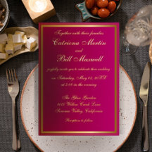 Elegant Classic Gold Foil Wedding Invitation