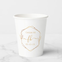 Elegant Classic Gold Monogrammed Initial Wedding