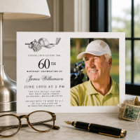 Elegant Classic Golf 60th Birthday Party Photo
