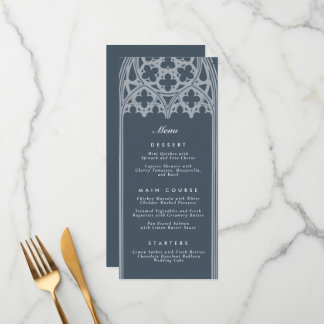 Elegant ClassIC Gothic Castle Ornate Orion Blue Menu