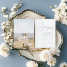 Elegant Classic Gothic Typography Blue Wedding