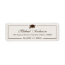 Elegant Classic Ivory Linen Graduation Graduate Label