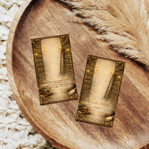 Elegant Classic Law Library Professional Branding Business Card