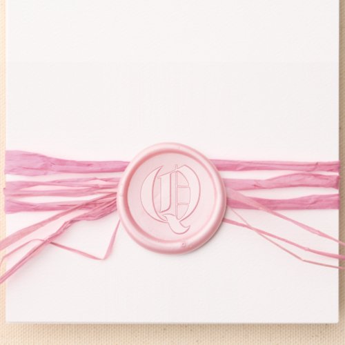 Elegant Classic Letter Monogram Initial Wedding Wax Seal Sticker