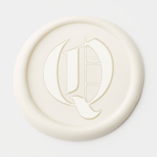Elegant Classic Letter Monogram Initial Wedding Wax Seal Sticker