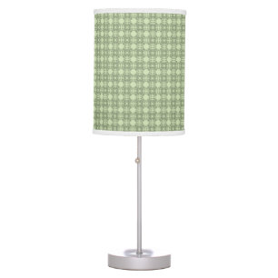 elegant, classic light lime green seamless pattern table lamp