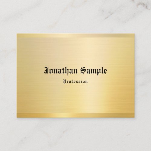Elegant Classic Look Old Text Gold Template Business Card