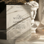 Elegant Classic Luxury Light Gray Monogram Wedding Invitation<br><div class="desc">Make your wedding a truly elegant affair with these Classic Luxury Light Gray Monogram Wedding Invitations. Featuring a timeless design in sophisticated gray with a customizable monogram, these invitations add a touch of refined style to your special day. Personalize them with your details and create an invitation that sets the...</div>