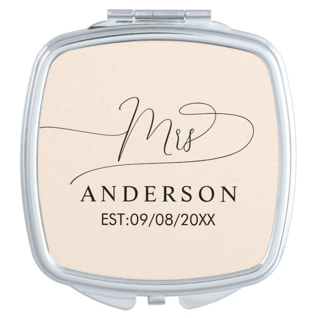 Elegant classic minimal unique compact mirror (Front)