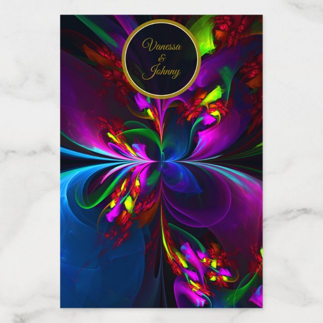 Elegant Classic Modern Floral Pattern #902 Wedding Envelope Liner (Design)