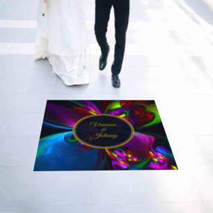 Elegant Classic Modern Floral Pattern #902 Wedding Floor Decals