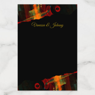 Elegant Classic Modern Trendy Pattern #903 Wedding Envelope Liner