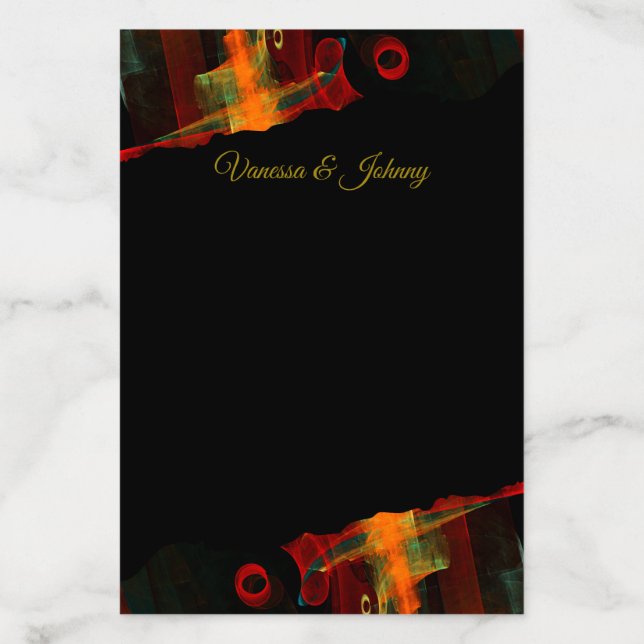 Elegant Classic Modern Trendy Pattern #903 Wedding Envelope Liner (Design)