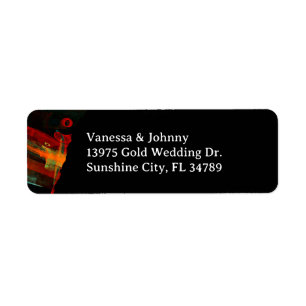 Elegant Classic Modern Trendy Pattern #903 Wedding Label