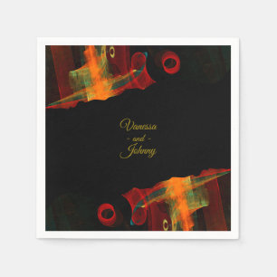 Elegant Classic Modern Trendy Pattern #903 Wedding Napkins