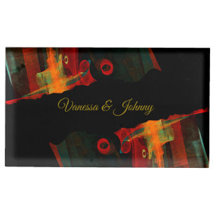 Elegant Classic Modern Trendy Pattern #903 Wedding Place Card Holder
