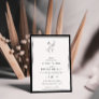 Elegant | Classic Monogram Wedding Frame  Invitation